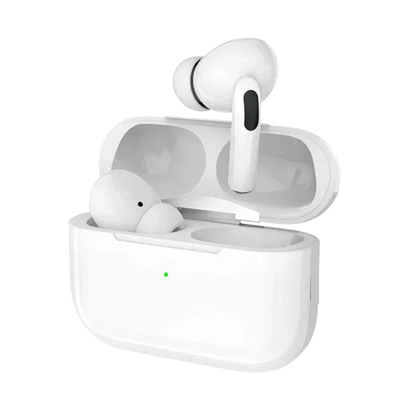 Airs Pro Bluetooth Earbuds (TWS) with Siri, Touch Control, Water-Resistant.