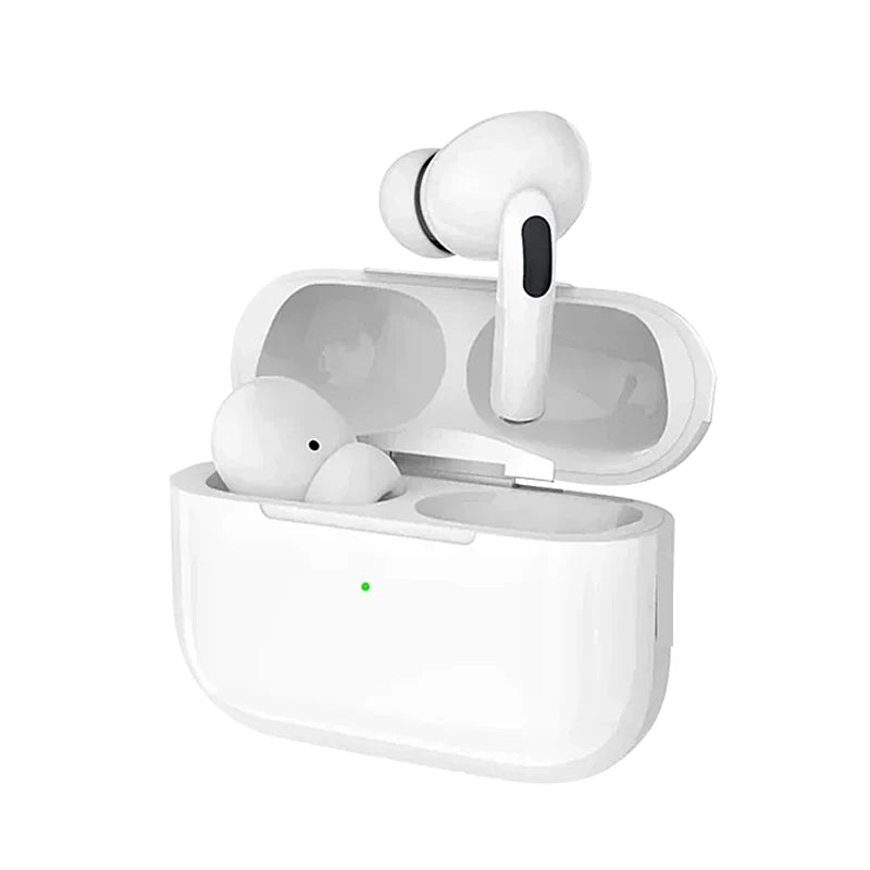 Airs Pro Bluetooth Earbuds (TWS) with Siri, Touch Control, Water-Resistant.